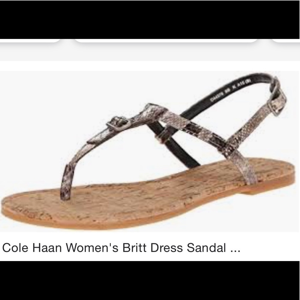 In box Cole Haan Snakeskin Britt Sandals